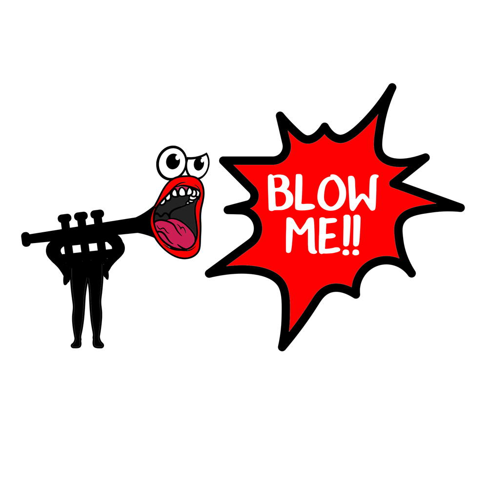 don't blow the trumpet